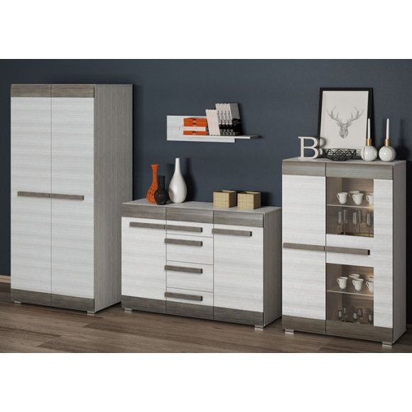 Komoda RTV Blanco 10 szer. 128cm ML Meble Komoda RTV Blanco 10 szer. 128cm ML Meble