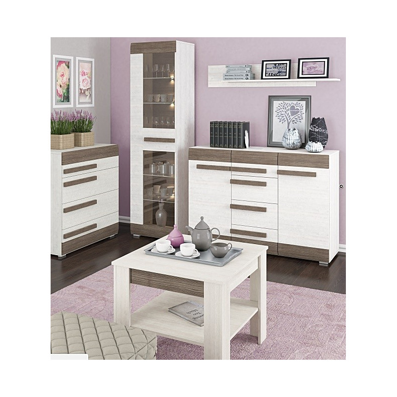 Komoda RTV Blanco 10 szer. 128cm ML Meble
