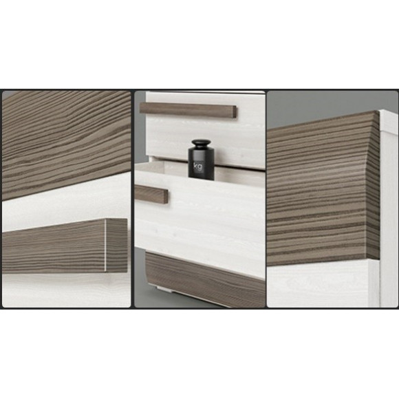 Komoda RTV Blanco 10 szer. 128cm ML Meble Komoda RTV Blanco 10 szer. 128cm ML Meble