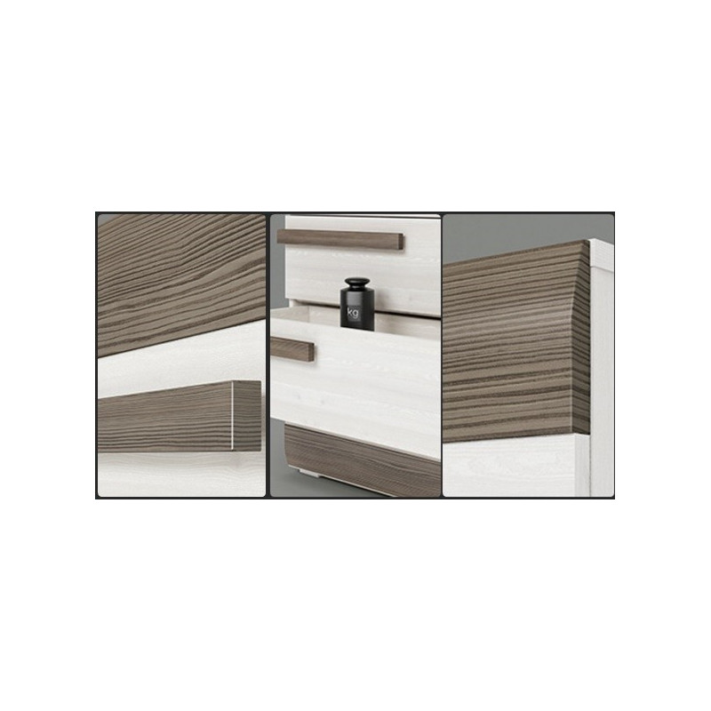 Komoda RTV Blanco 10 szer. 128cm ML Meble