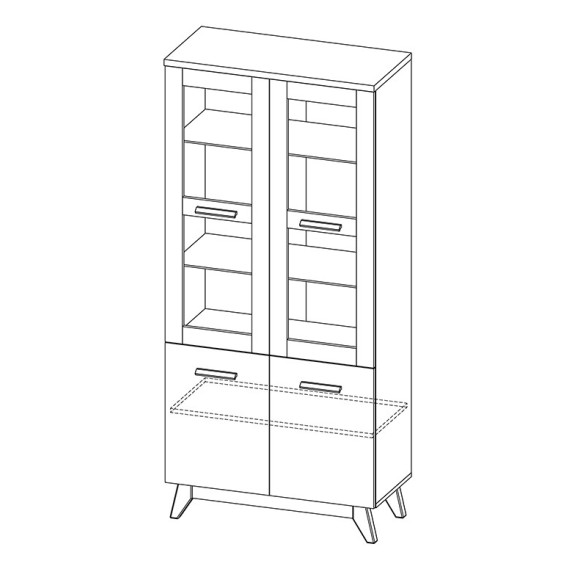 Witryna Sven SV3 szer.85cm Dolmar Witryna Sven SV3 szer.85cm Dolmar