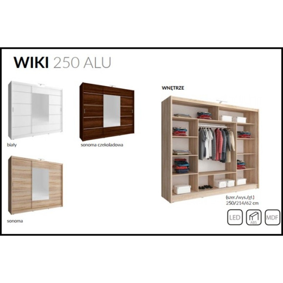 Szafa Wiki 250 alu Piaski