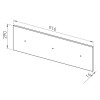 Panel pod półki Drop 18 ML Meble Panel pod półki Drop 18 ML Meble