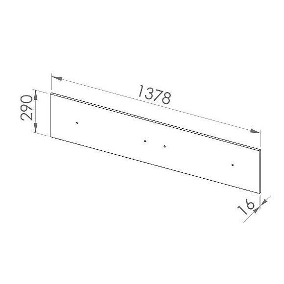 Panel pod półki Drop 19 ML Meble Panel pod półki Drop 19 ML Meble