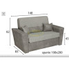 Sofa 2 Porto K Marsyl