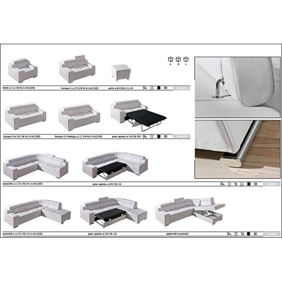 Sofa Oskar 3R Dolmar Sofa Oskar 3R Dolmar