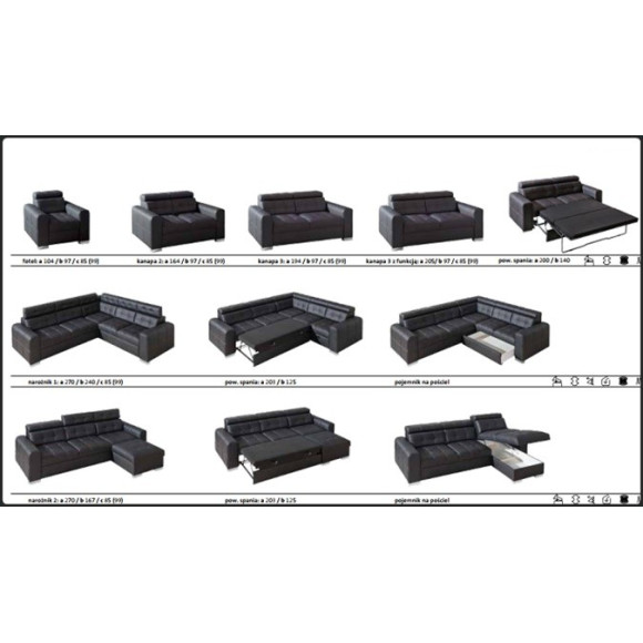 Sofa Irys 3R Dolmar Sofa Irys 3R Dolmar
