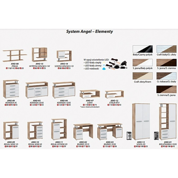Komoda Angel ANG 05 Meblocross Komoda Angel ANG 05 Meblocross