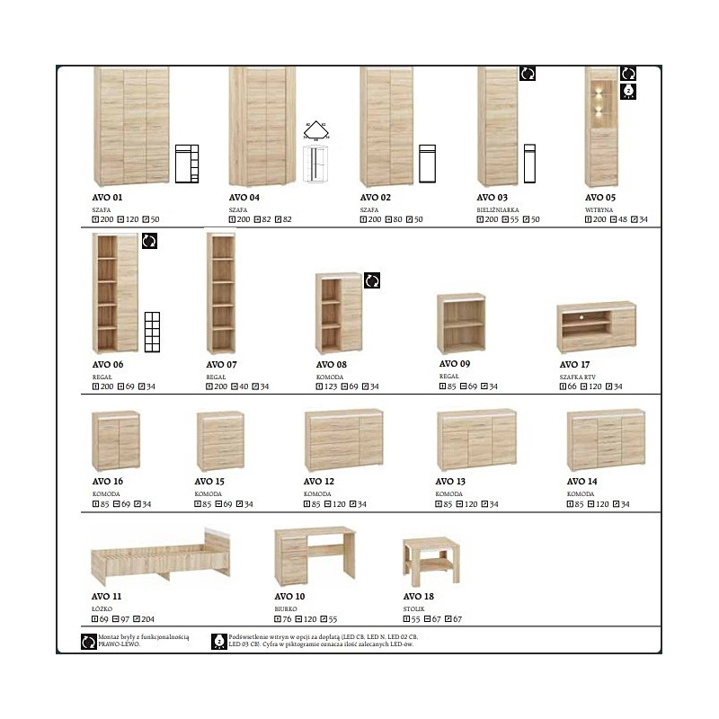 Komoda AVO 13 ML Meble
