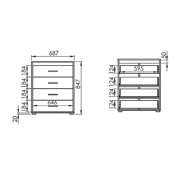 Komoda AVO 15 ML Meble Komoda AVO 15 ML Meble