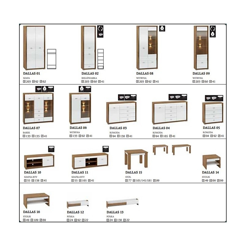 Komoda Dallas 03 ML Meble
