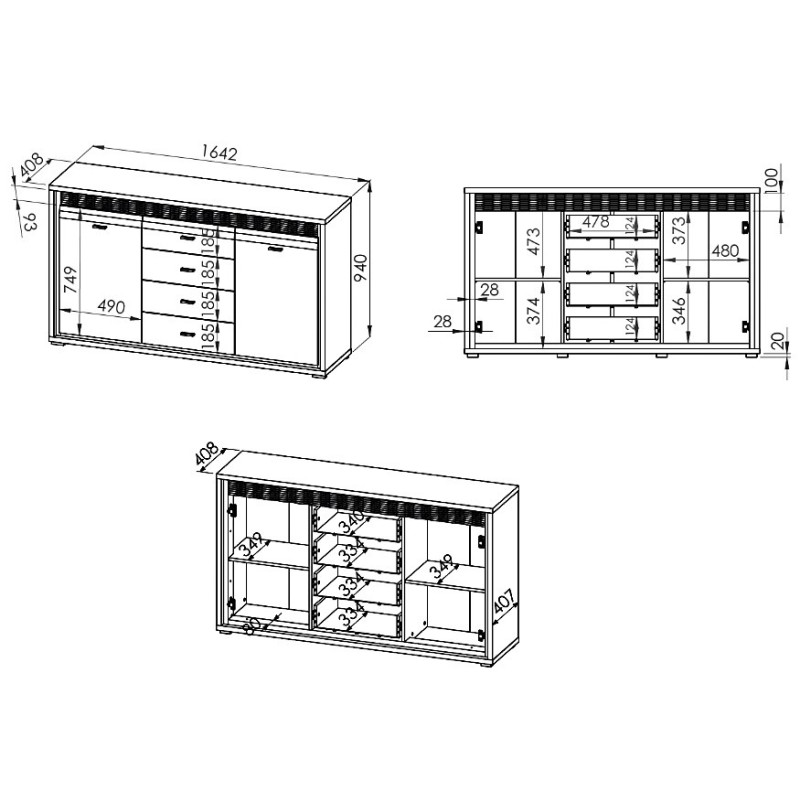 Komoda Dallas 04 ML Meble