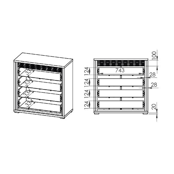 Komoda Dallas 05 ML Meble Komoda Dallas 05 ML Meble