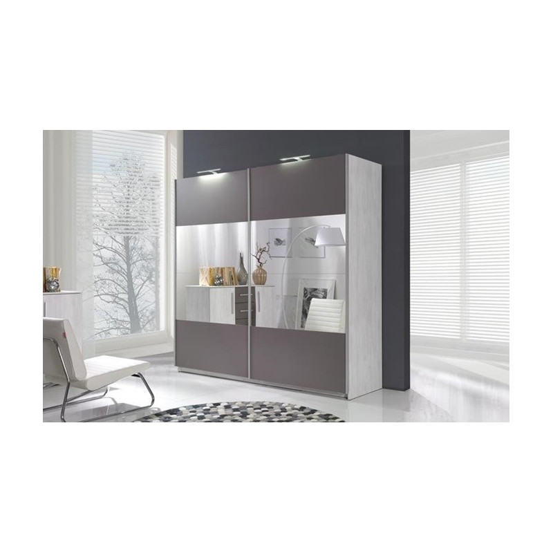 Szafa Dione 225/211 - 4 panele z lustrem Maridex