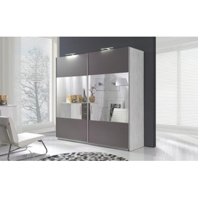 Szafa Dione 225/211 - 4 panele z lustrem Maridex
