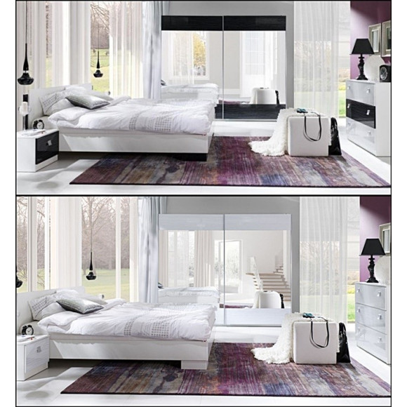 Łóżko Lux Stripes 160 ze stelażem Maridex Łóżko Lux Stripes 160 ze stelażem Maridex