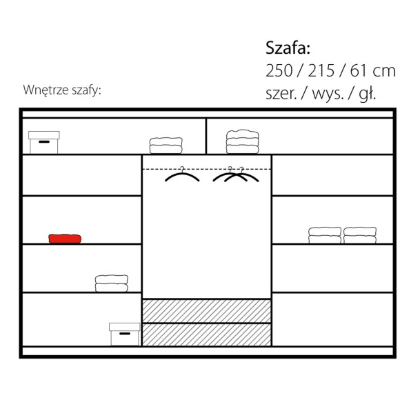 Vista 250 szafa drzwi przesuwne Stolar Vista 250 szafa drzwi przesuwne Stolar