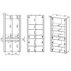 Witryna Arko 04 szer.92cm ML Meble