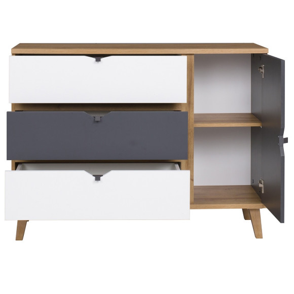 Komoda Memone MK1D3SZ Gib Meble Komoda Memone MK1D3SZ Gib Meble
