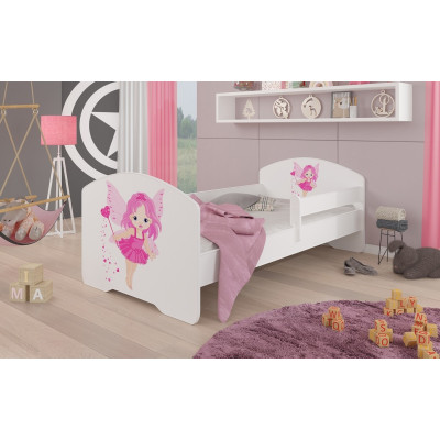 Łóżko PEPE + barierka J2 Księżniczka ADRK FURNITURE