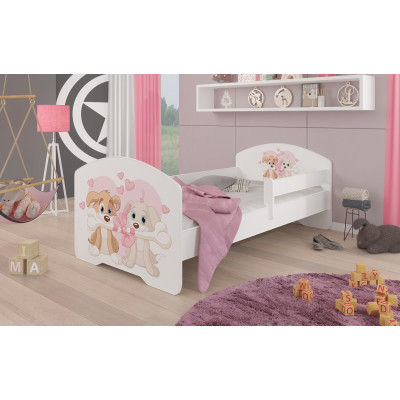 Łóżko PEPE + barierka J3 Pieski ADRK FURNITURE