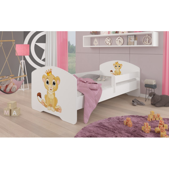 Łóżko PEPE + barierka J6 Lew ADRK FURNITURE Łóżko PEPE + barierka J6 Lew ADRK FURNITURE
