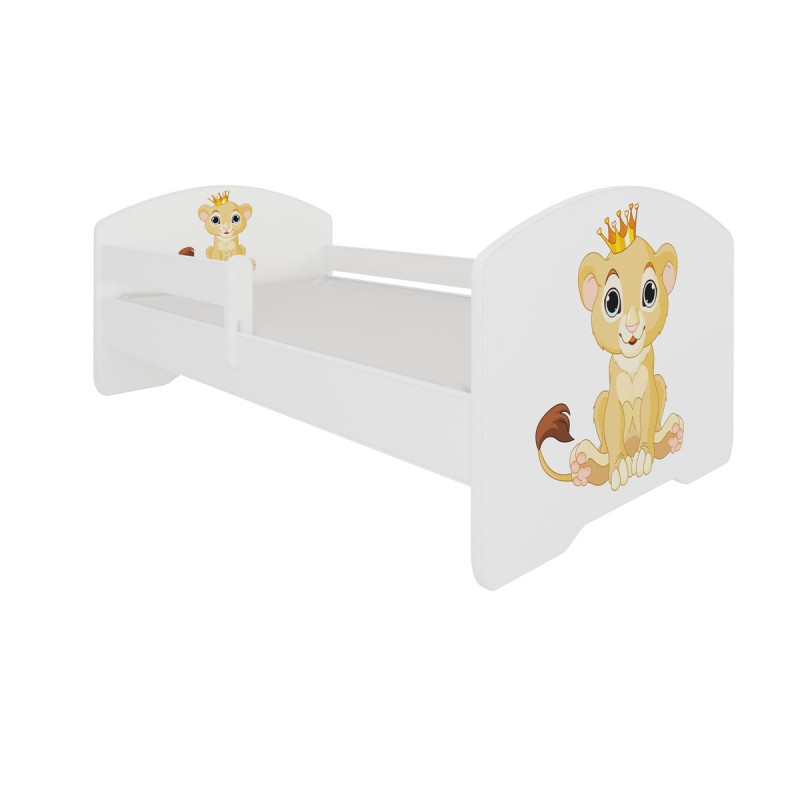 Łóżko PEPE + barierka J6 Lew ADRK FURNITURE