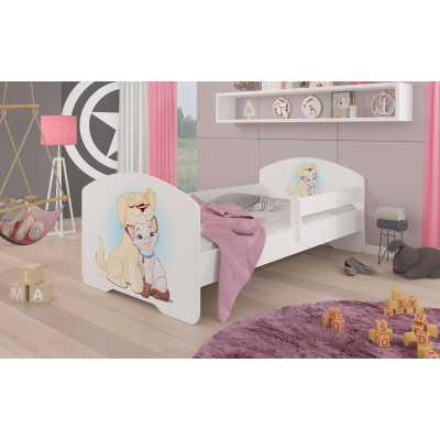 Łóżko PEPE + barierka J10 Pies i Kot ADRK FURNITURE