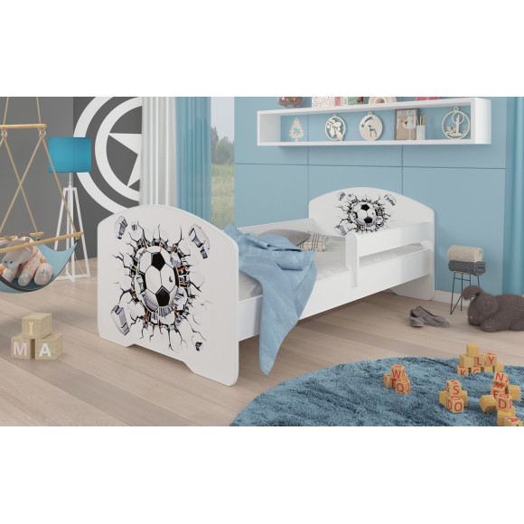 Łóżko PEPE + barierka J11 Piłka ADRK FURNITURE