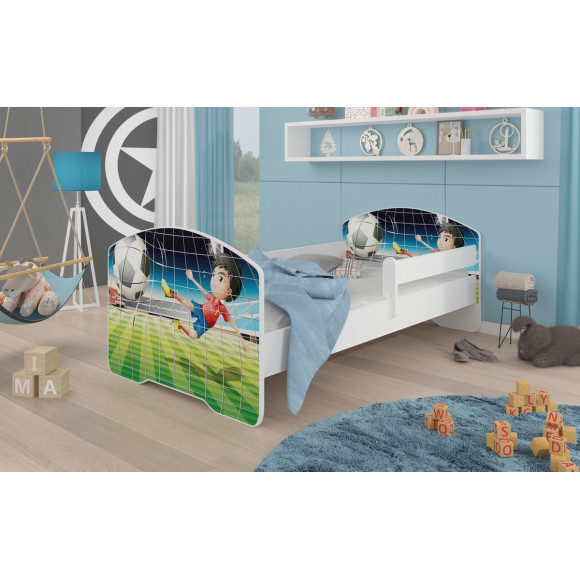 Łóżko PEPE + barierka J12 Piłkarz ADRK FURNITURE
