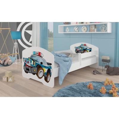 Łóżko PEPE + barierka J13 Policja ADRK FURNITURE