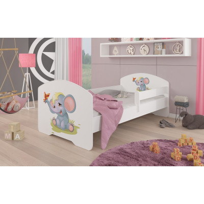 Łóżko PEPE + barierka J17 Słonik ADRK FURNITURE