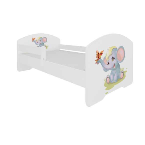 Łóżko PEPE + barierka J17 Słonik ADRK FURNITURE