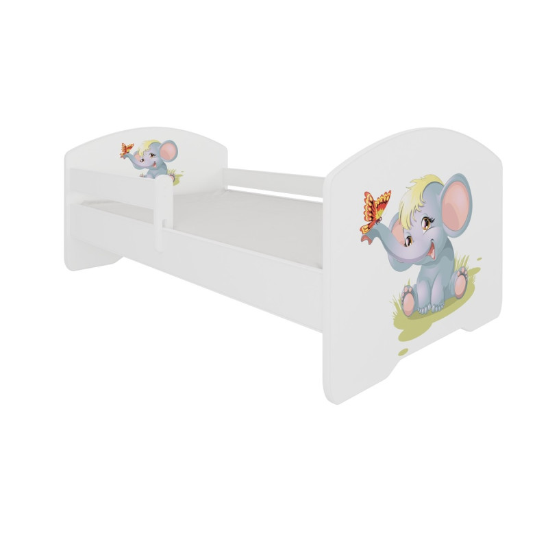 Łóżko PEPE + barierka J17 Słonik ADRK FURNITURE