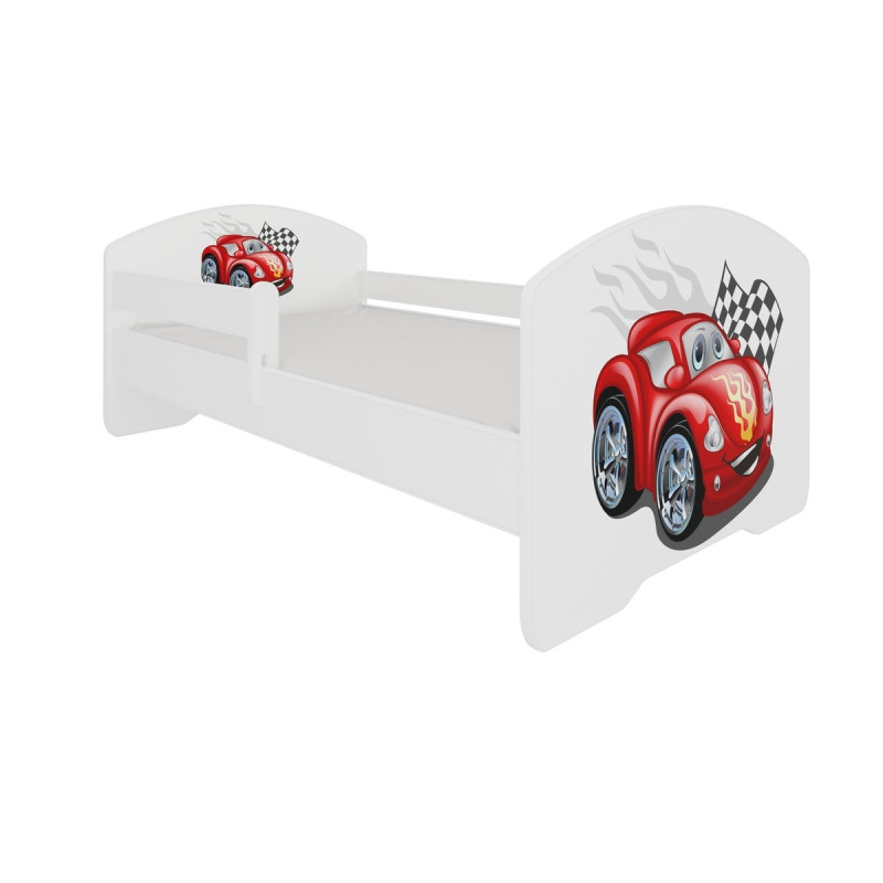 Łóżko PEPE + barierka J19 AutoZygzak ADRK FURNITURE