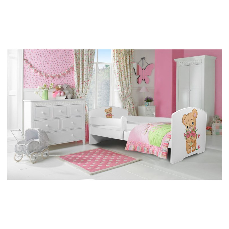 Łóżko PEPE + barierka J25 Misio ADRK FURNITURE