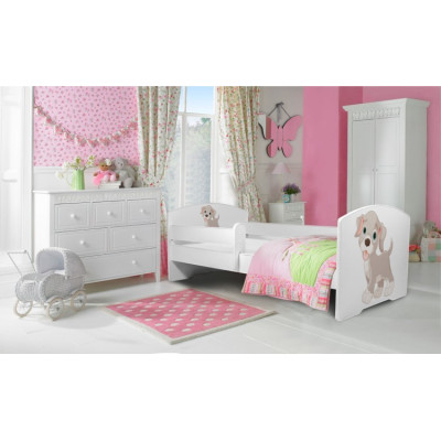 Łóżko PEPE + barierka J27 Piesek ADRK FURNITURE