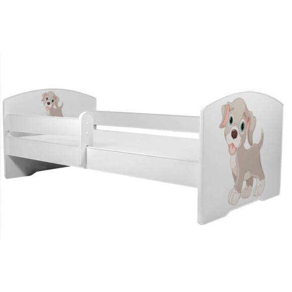 Łóżko PEPE + barierka J27 Piesek ADRK FURNITURE
