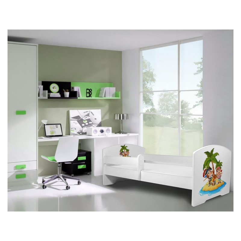 Łóżko PEPE + barierka J28 Piraci ADRK FURNITURE