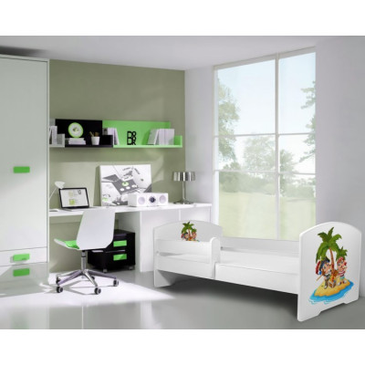 Łóżko PEPE + barierka J28 Piraci ADRK FURNITURE