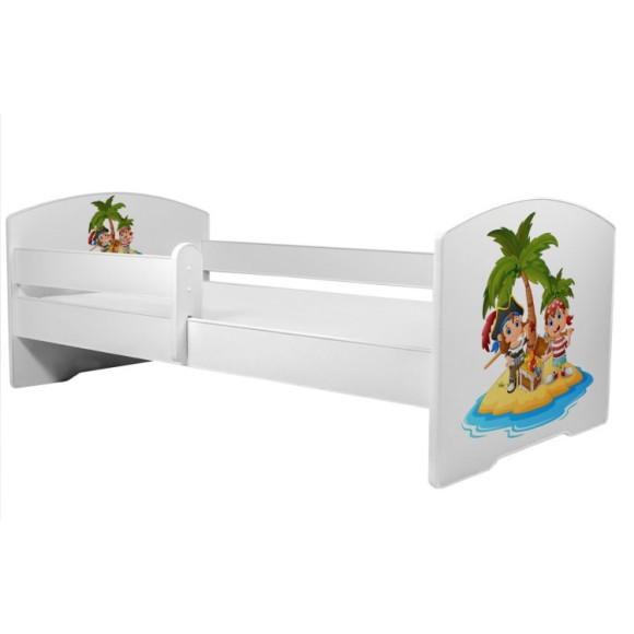 Łóżko PEPE + barierka J28 Piraci ADRK FURNITURE