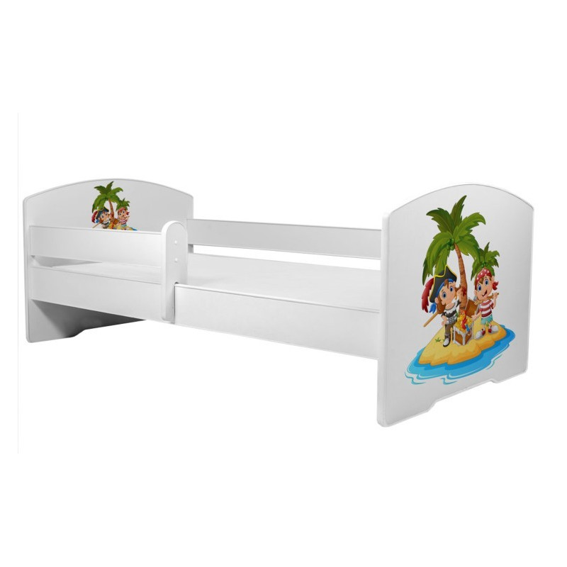 Łóżko PEPE + barierka J28 Piraci ADRK FURNITURE