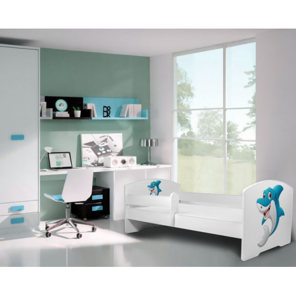 Łóżko PEPE + barierka J29 Rekin ADRK FURNITURE