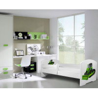 Łóżko PEPE + barierka J30 Spychacz ADRK FURNITURE