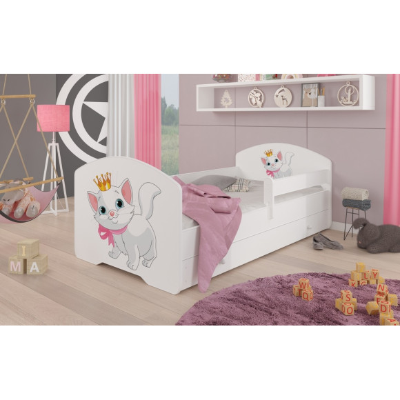 Łóżko PEPE + barierka J5 Kotek ADRK FURNITURE
