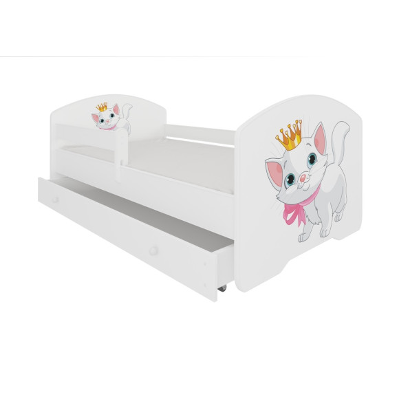 Łóżko PEPE + barierka J5 Kotek ADRK FURNITURE