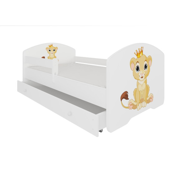 Łóżko PEPE + barierka J6 Lew ADRK FURNITURE Łóżko PEPE + barierka J6 Lew ADRK FURNITURE