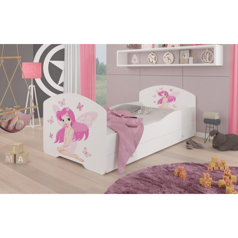Łóżko PEPE + barierka J15 Rusałka ADRK FURNITURE