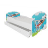 Łóżko PEPE + barierka J16 Samolot ADRK FURNITURE