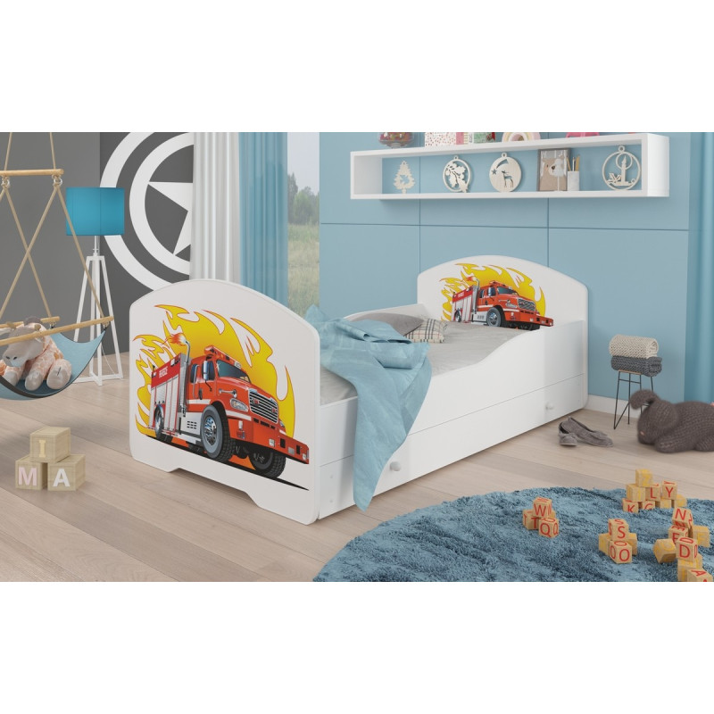 Łóżko PEPE + barierka J18 Straż ADRK FURNITURE